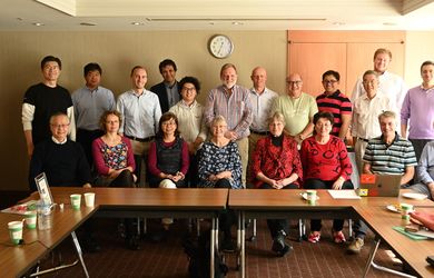 2019 Advisory Board participants, smiling after a though job.